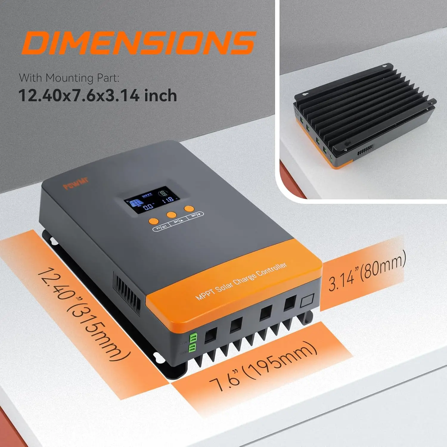 Charge Controller Solar - Controlador de Carga Solar MPPT PowMr