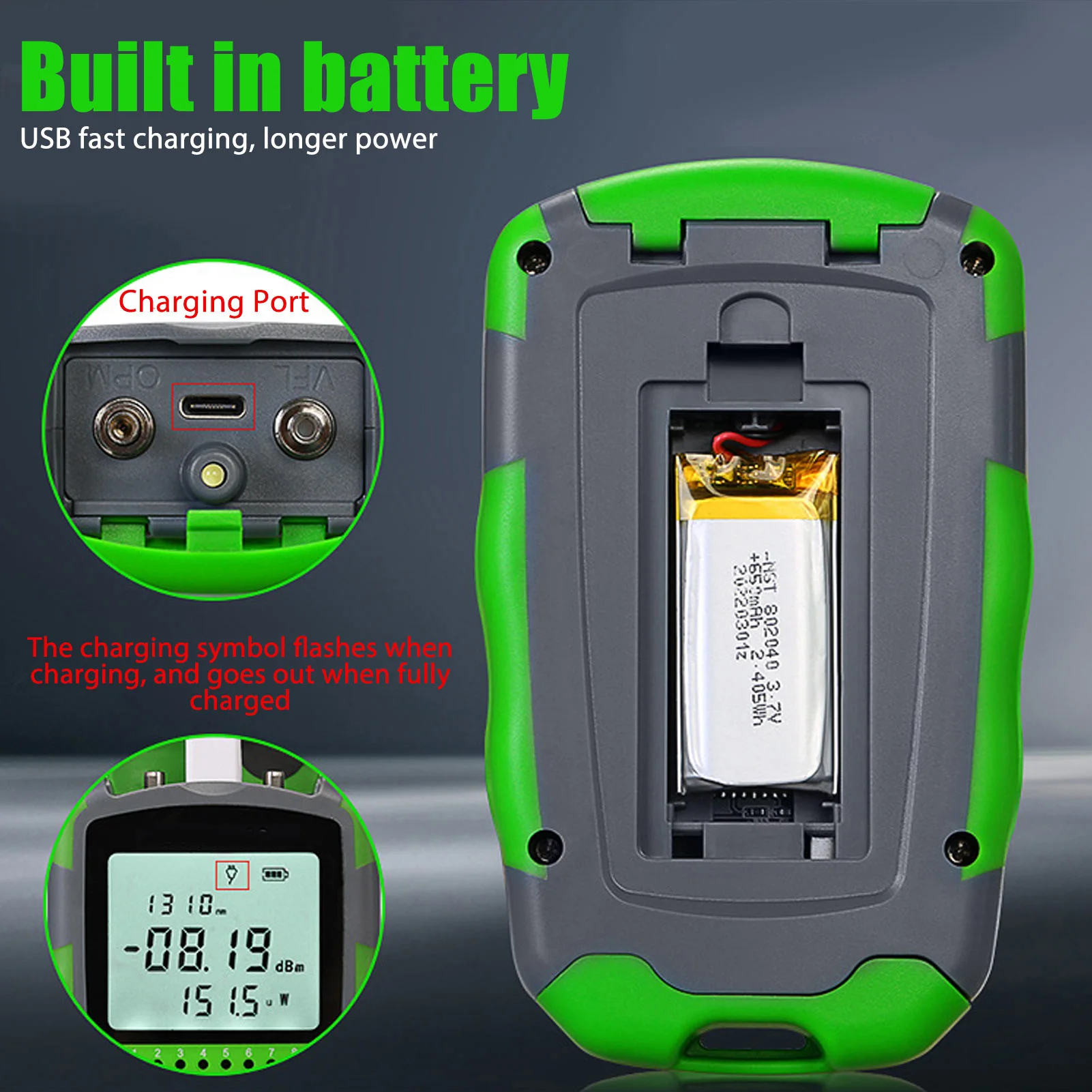Energy Monitor Meter - Testador de energia de cabo óptico