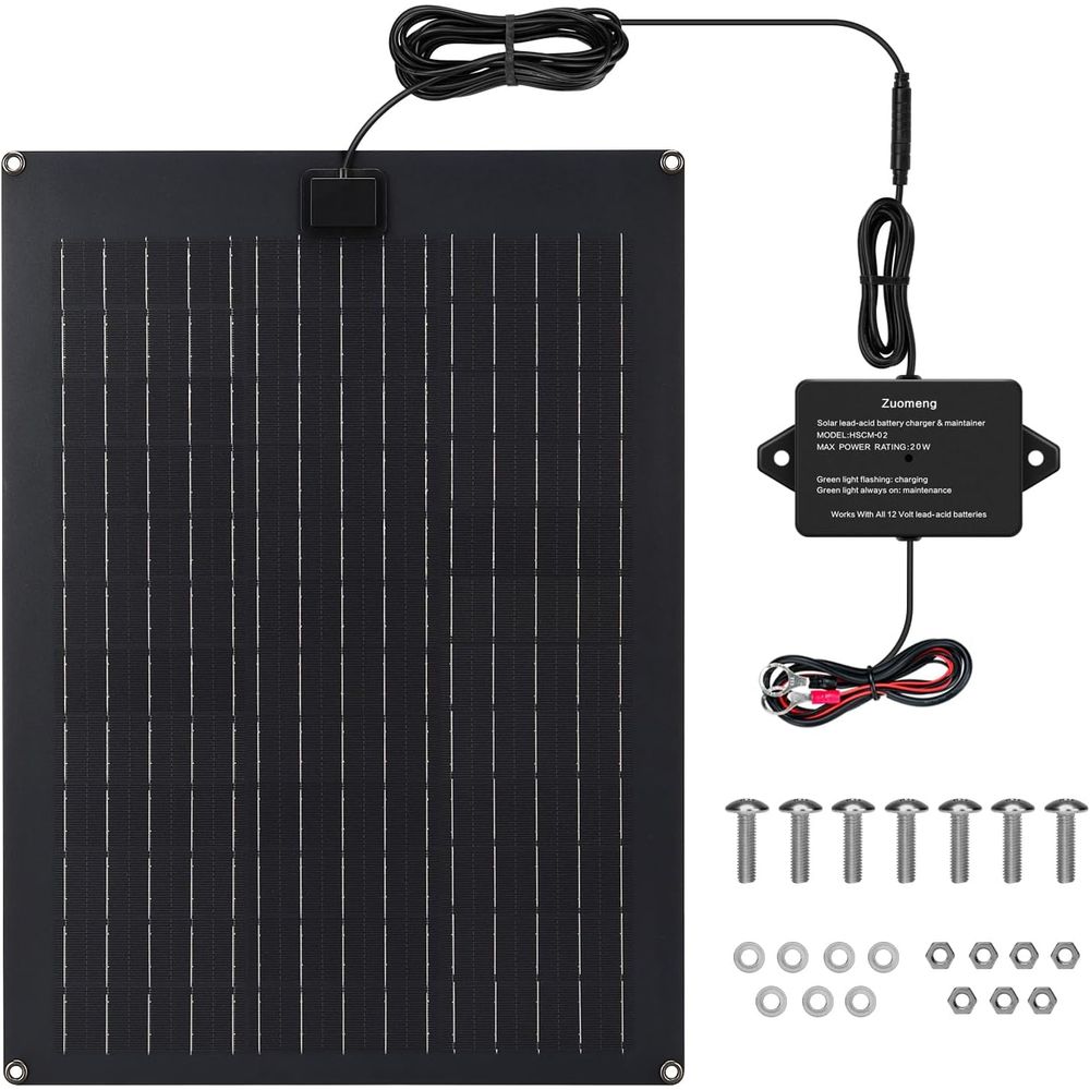 Solar Panel - Carregador e Mantenedor de Bateria Solar,