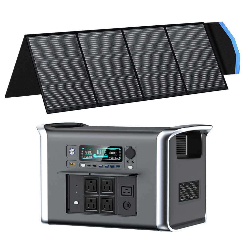 Solar Panel 200W - CTOLITY AP2000 2400W Estação de energia