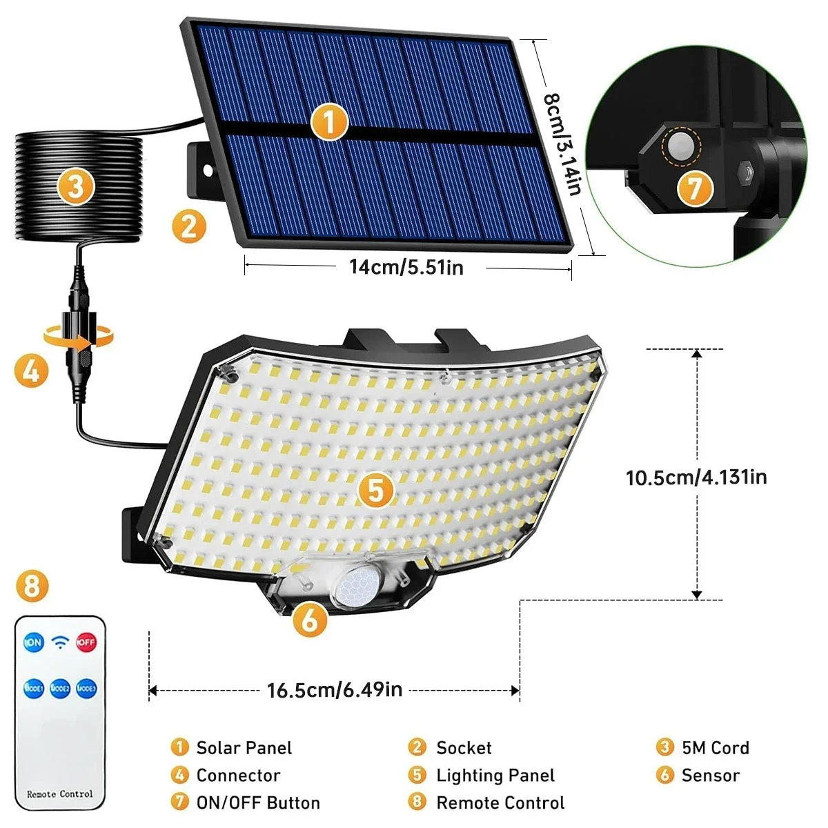 Luzes Solares Externas 234LED  - Solar Lamp avaliação e preço