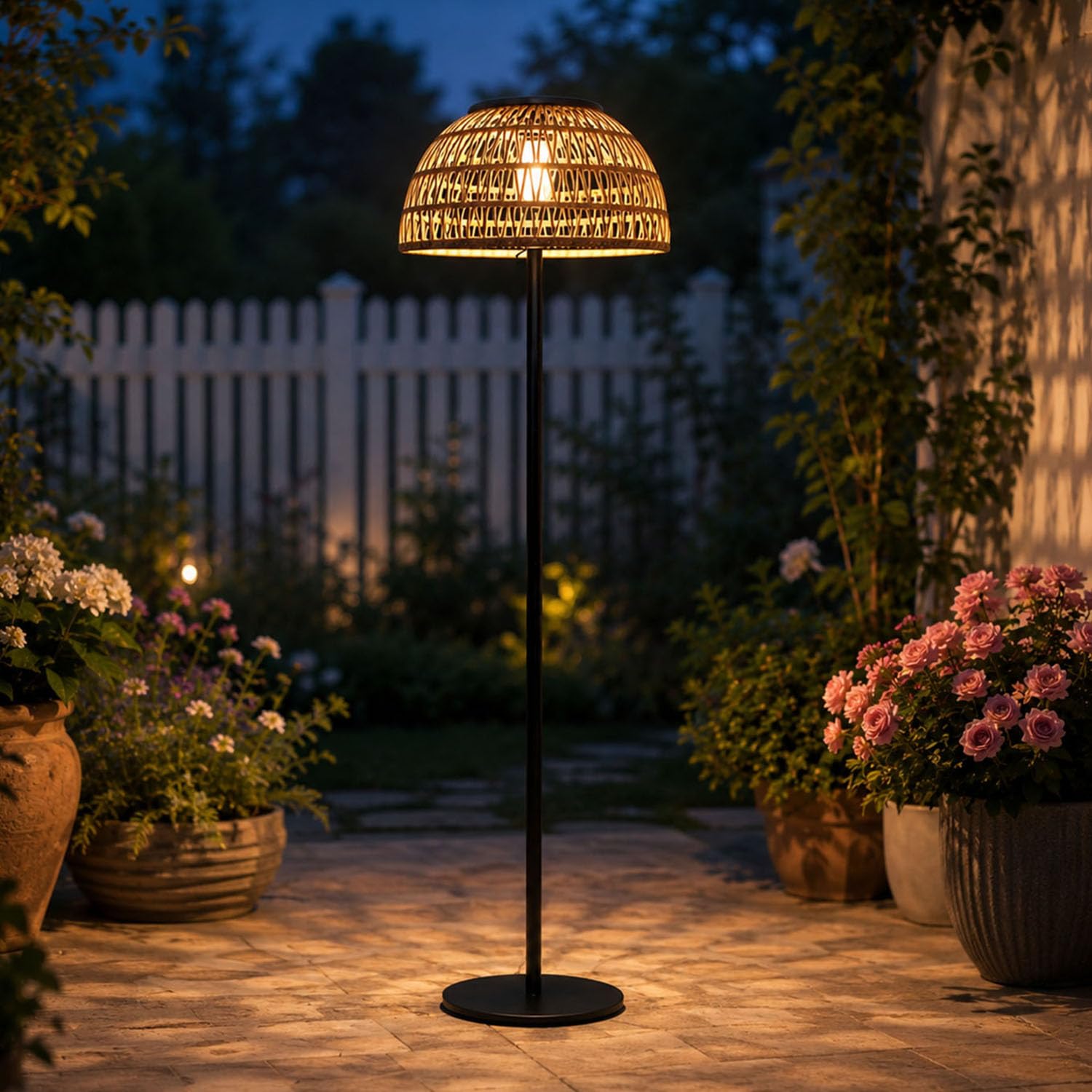 Lâmpada de Chão Solar Bege par - Solar Lamp avaliação e preço