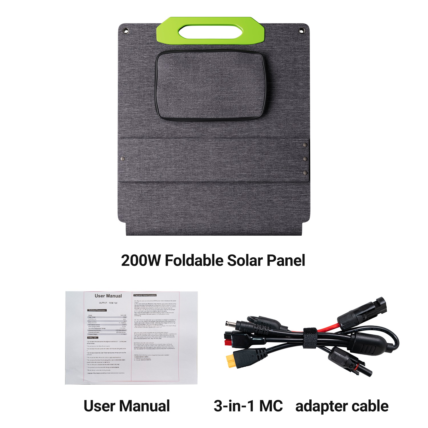 Painel Solar Dobrável de 200W  - Solar Panel 200W avaliação e preço