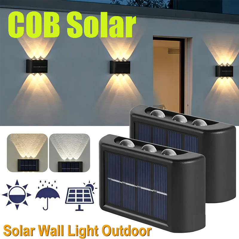 Lâmpada Solar COB para Parede, - Solar Lamp avaliação e preço