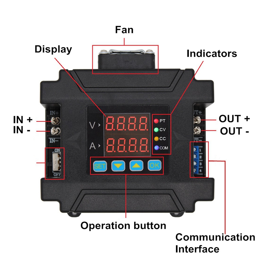DPM8650-485RF 60V 50A Voltímet - Charge Controller Solar avaliação e preço