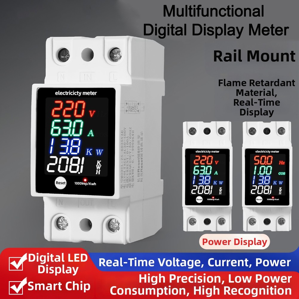 Multi funcional display digita - Energy Monitor Meter avaliação e preço