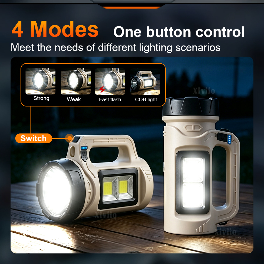Multicena portátil led tocha s - Solar Generator avaliação e preço