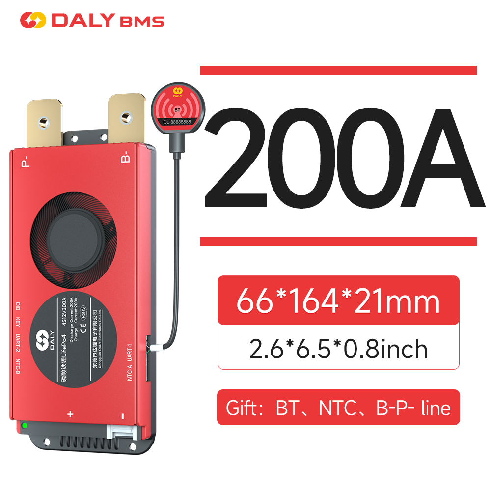Daly BMS 200A LiFePo4 4S 12V 1 - Lithium Battery 12V avaliação e preço