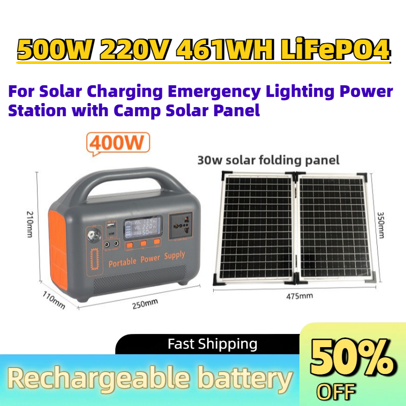 Banco de Energia Portátil 500W - Solar Panel 200W avaliação e preço