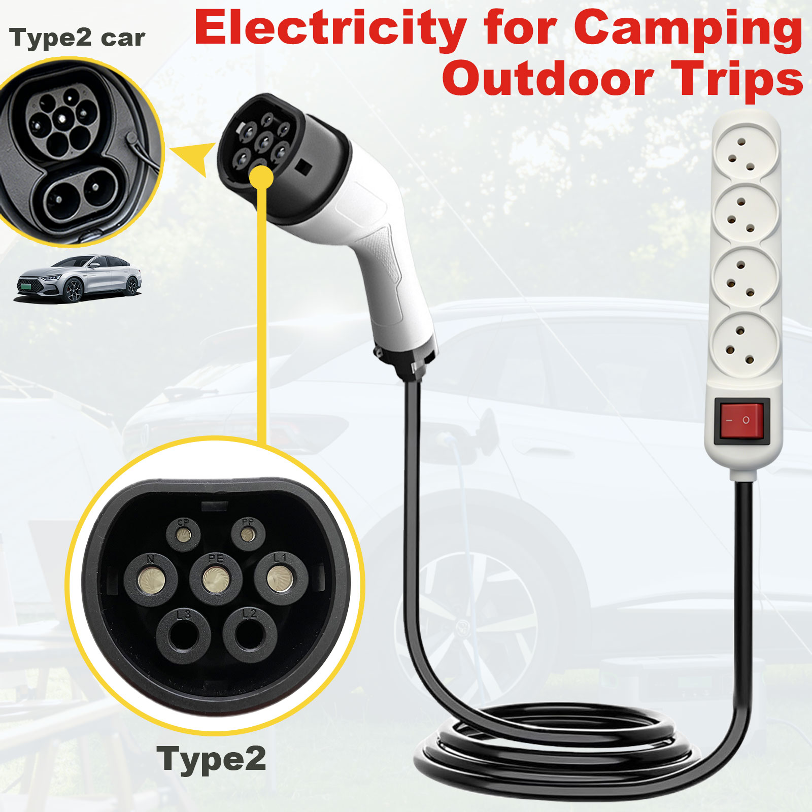 Adaptador de Descarga Tipo 2 V - Outdoor Power Station avaliação e preço