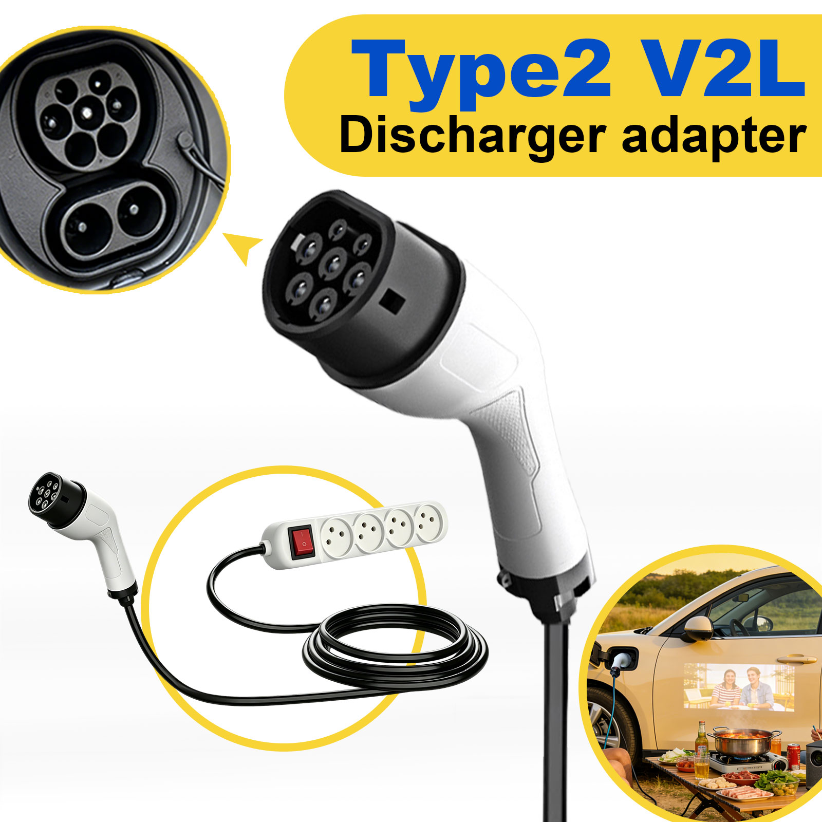 Adaptador de Descarga Tipo 2 V - Outdoor Power Station avaliação e preço