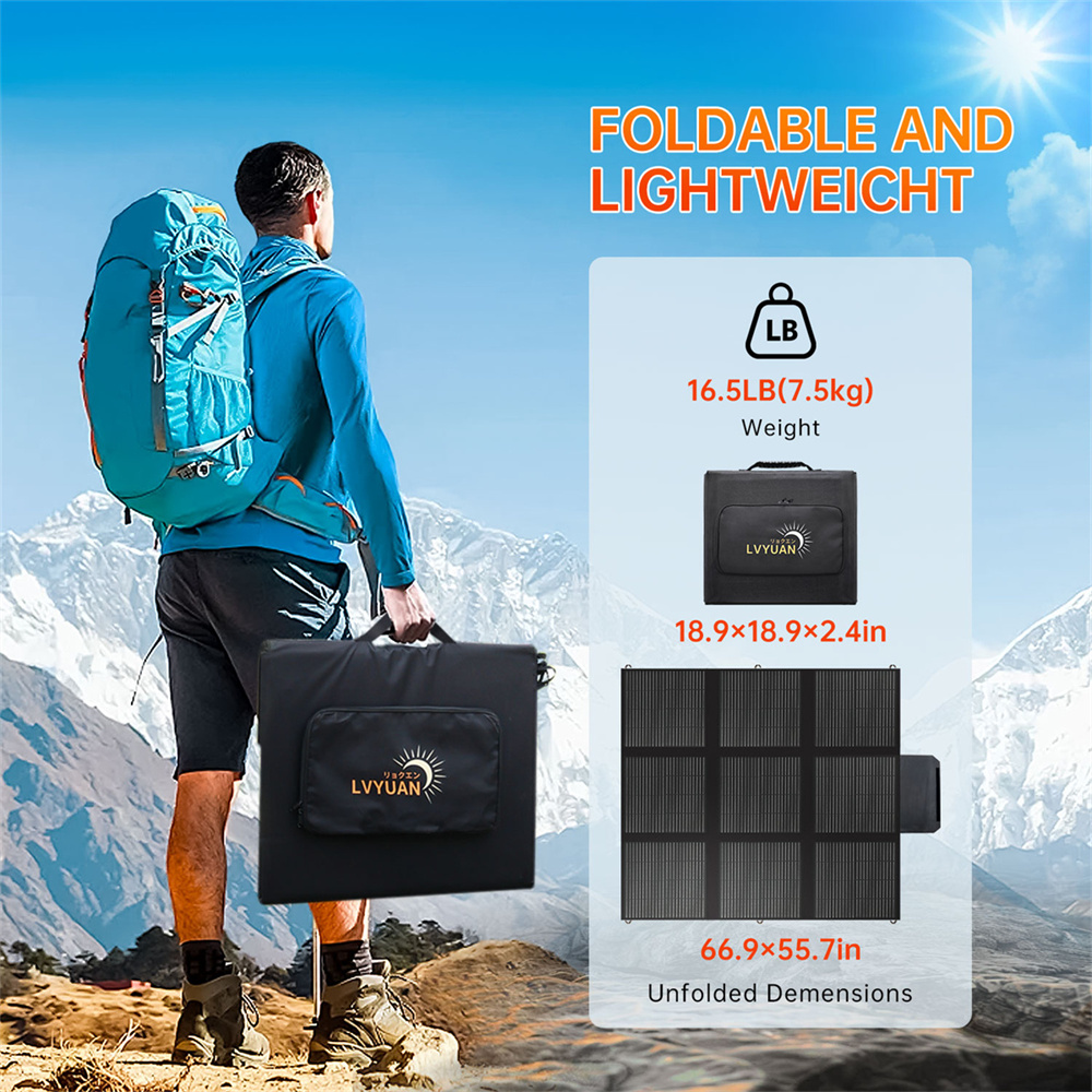 Painel solar portátil de 300w  - Solar Panel avaliação e preço