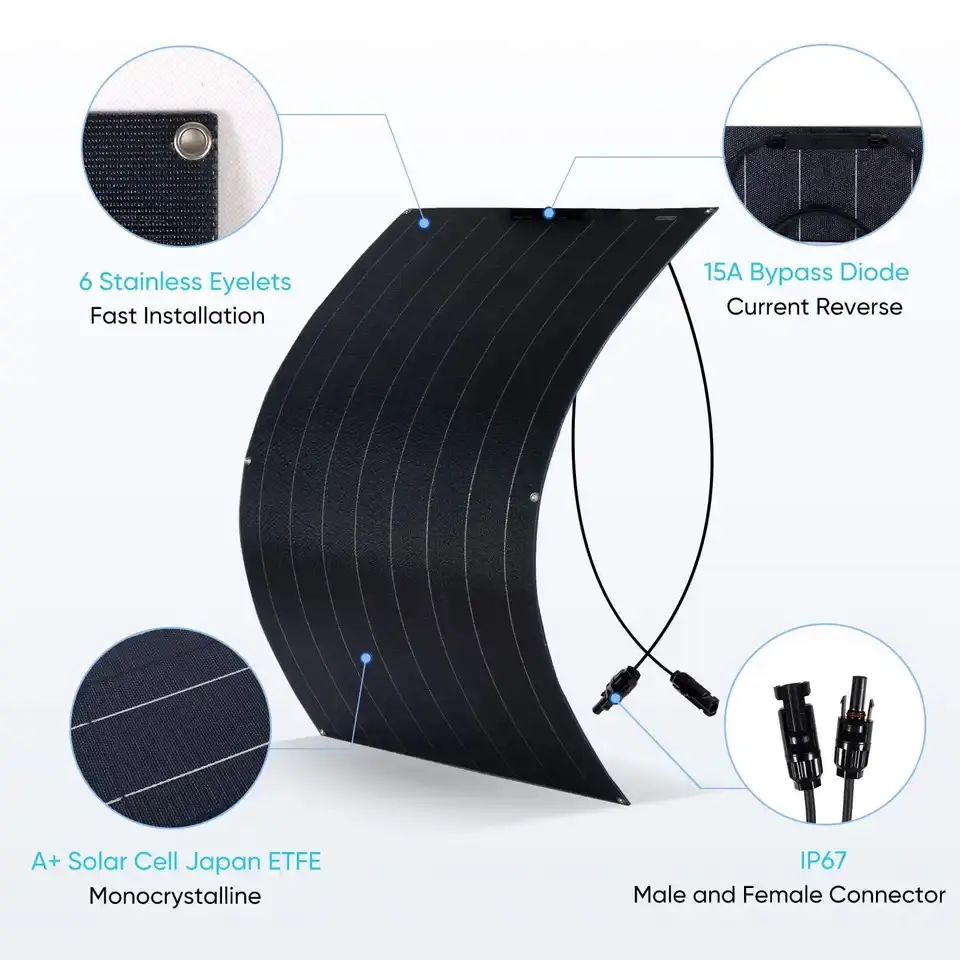 Painel Solar Flexível de Silíc - Solar Panel avaliação e preço