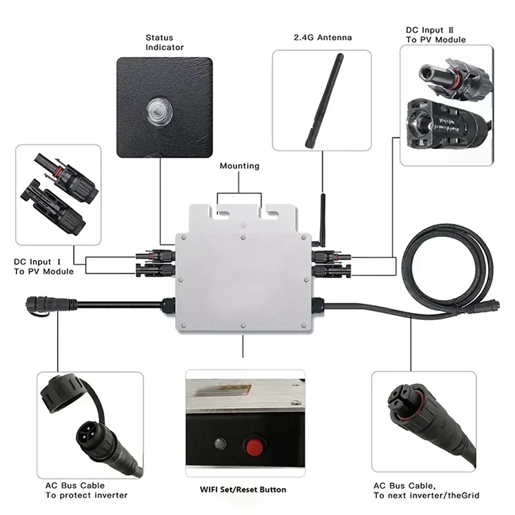 Inversor Micro Solar Deye SUN5 - Solar Panel avaliação e preço